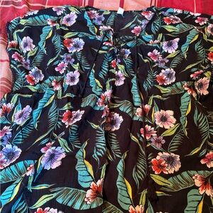 Old Navy Black and Blue Patterned Dress